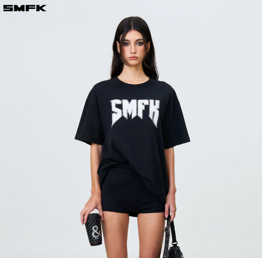 Compass Smfk Metal Rock Loose Tee Black