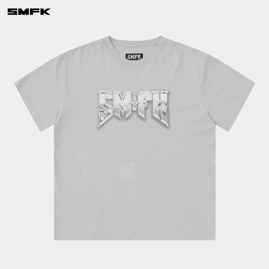 COMPASS SMFK METAL ROCK LOOSE TEE GRAY