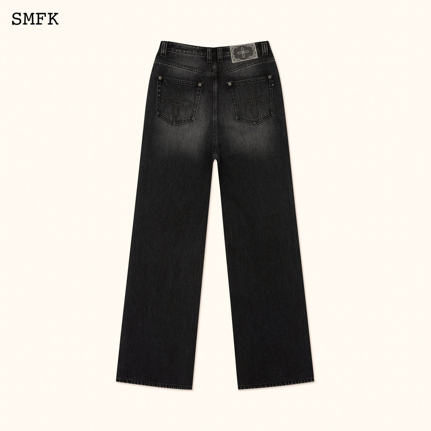 Ancient Myth Diamond Flared Jeans In Black