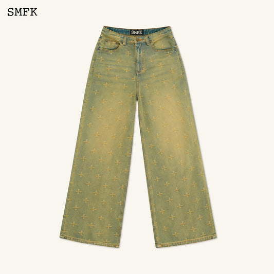 Ancient Myth Treasure Garden Wide-Leg Jeans