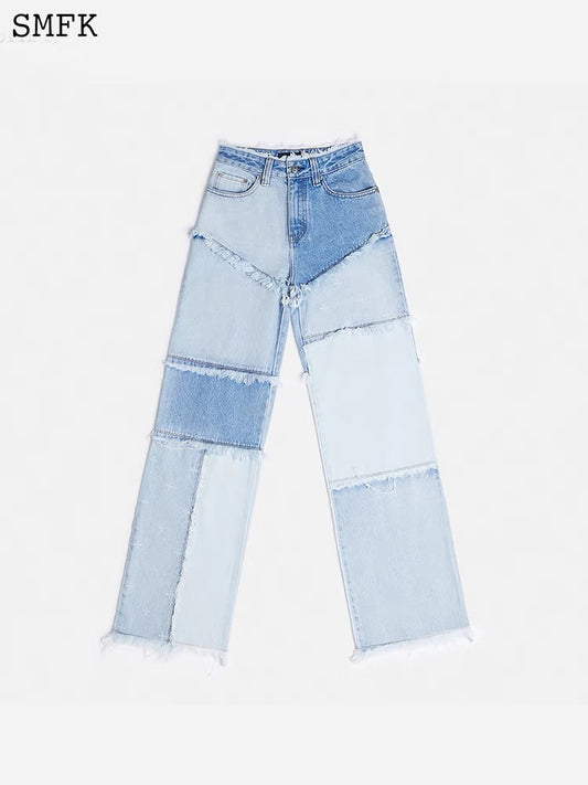 Garden Puzzle Jeans